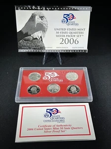 2006 S US Mint Silver Quarter Proof Set 50-State Quarters - 5 Coins - OGP WOW! - Picture 1 of 6