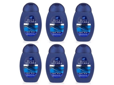 PAGLIERI Felce Azzurra Uomo Duschgel & Shampoo Cool Blue Mann 6x 250ml