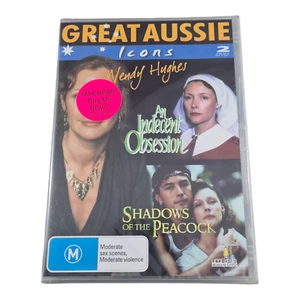 Great Aussie Icon-Wendy Hughes DVD Shadows of the Peacock, An Indecent Obsession - Picture 1 of 2