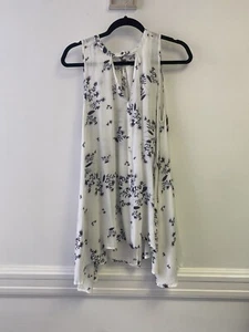 Free People abito donna avorio albero swing tunica top trapezio floreale nuovo con etichetta taglia XS - Foto 1 di 7