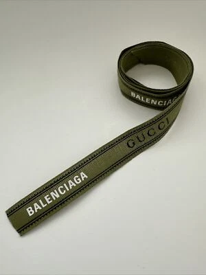 Gucci Balenciaga Green Ribbon 1/2” Wide 1 yd Authentic - Image 1 of 4