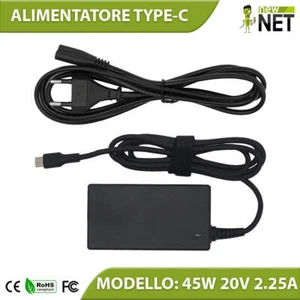 Caricabatteria 45W compatibile con Dell HP Lenovo Huawei Mac Book (USB C) - Imagen 1 de 6