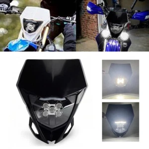 1Pc LED Headlight Headlamp For Yamaha WR450F WR250R/X/F TTR230 Enduro Supermoto - Picture 1 of 9