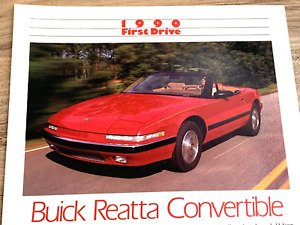 BUICK REATTA CONVERTIBLE LAUNCH ORIGINAL USA AMERICAN CAR PRESS ROAD TEST REVIEW