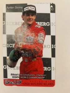 Ayrton Senna Japanese Telephone Card AS-J-108 McLaren Honda 1990 US GP MINT - Bild 1 von 2