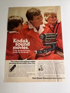 Vintage 1976 Kodak Ektasound Movie Camera Print Ad Kodak Sound Movies - Picture 1 of 6