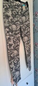 Da Donna Spesse qualità materiale elastico Camouflage Pantaloni Jeggings UK 8 10 12 14 