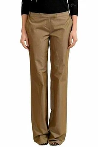 Pantalones informales para mujer Just Cavalli marrones EE. UU. 4 IT 40 - Imagen 1 de 4