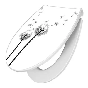 Premium WC-Sitz mit Softclose Absenkautomatik Toilettendeckel Pusteblume 2 - Bild 1 von 11