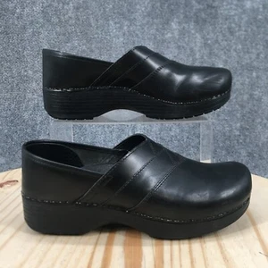 Abeo Shoes Womens 9.5 Professional Clogs Heels Black Leather Slip Resistant - Picture 1 of 16