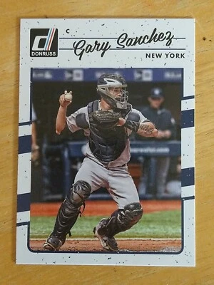 2017 Donruss #126 Gary Sanchez New York Yankees 1st Year  - Image 1 of 2