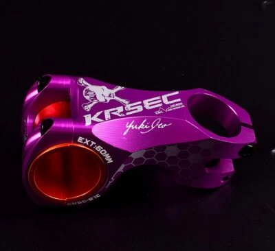 KRSCT Aluminum Stem -17° MTB Road Racing Bike handlebar Stems 31.8*60mm Purple - Image 1 of 4