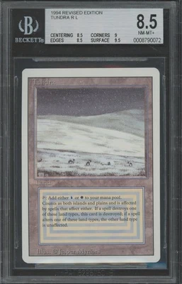 TUNDRA Revised Rare Reserved List BGS 8.5 Q++ MTG [Nostalgium] - Image 1 of 2