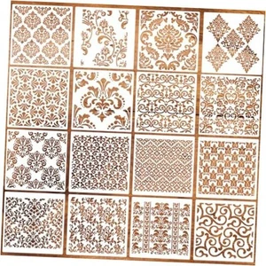 Stencils 6inch Texture Stencils Reusable Layering Stencils Templates for Damask - Picture 1 of 8