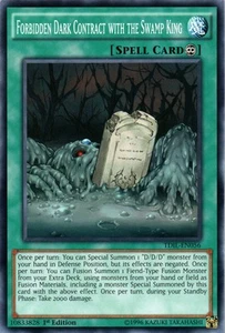 Forbidden Dark Contract with the Swamp King Common The Dark Illusion YuGiOh Ca - Picture 1 of 1