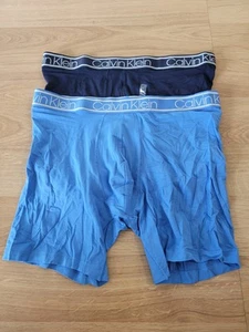 Paquete de 2 calzoncillos boxer Calvin Klein para hombre mezcla de viscosa NP22620 talla mediana - Imagen 1 de 2