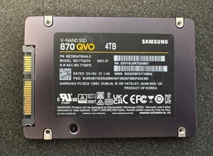 Samsung 870 QVO 4TB SSD 2.5" SATA MZ-77Q4T0 MZ1M34T0HALC V-NAND - Picture 1 of 1