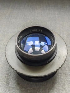 Very rare Taylor Hobson Anastigmat 4" (100mm) f2 lens, covers GFX, 6x6 and more - Picture 1 of 11