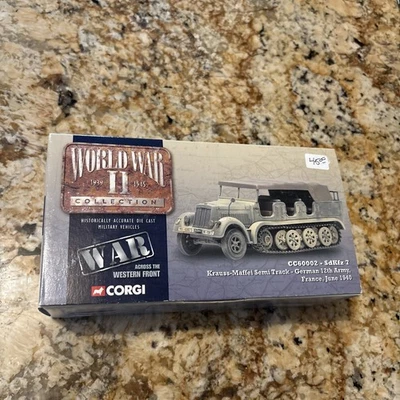 Corgi #CC60002 Colección Segunda Guerra Mundial, Krauss-Maffei Sd.Kfz.7 SemiTrack, Diecast, 1:50, Nuevo en caja Foto 1 de 4