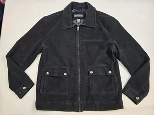 Banana Republic Herren schwarz 100 % Baumwolle Feldarbeit Scheune Jacke Large - Bild 1 von 3