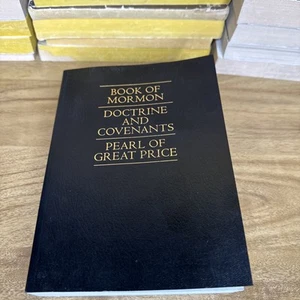 LDS Triple Combination Scriptures Black 2013 Book Of Mormon DoC POGP - Foto 1 di 12