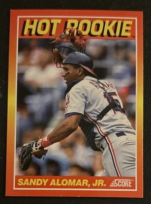 1991 Score Hot Rookies Сэнди Аломар младший Бейсбольная карточка No6 Indians Catcher VG O/C - Изображение 1 из 2