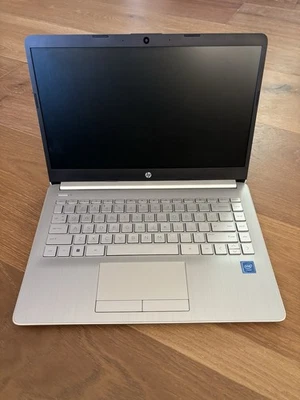 Laptop HP 14 -Celeron N4120 -14 inch HD Laptop -64 GB- Natural Silver - Image 1 of 4