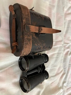 Fernglas klassisch antik mit passendem Etui - Bild 1 von 4