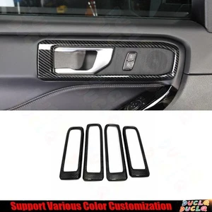 For Ford Explorer 2020-2023 ABS Carbon Fiber Inner Door Handle Bowl Panel Trim - Picture 1 of 9