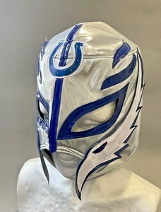 Indianapolis Colts style wrestler mask, Colts Football Mexican Wrestler mask - Picture 1 of 4