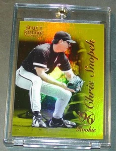 1996 CHRIS SNOPEK SELECT CERTIFIED MIRROR GOLD ROOKIE #126 1/30 MADE - Picture 1 of 2