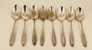 Vintage Oneida Madison Silber Teller Belford Newport 1930 Set mit 8 Gedecklöffeln - Bild 1 von 10