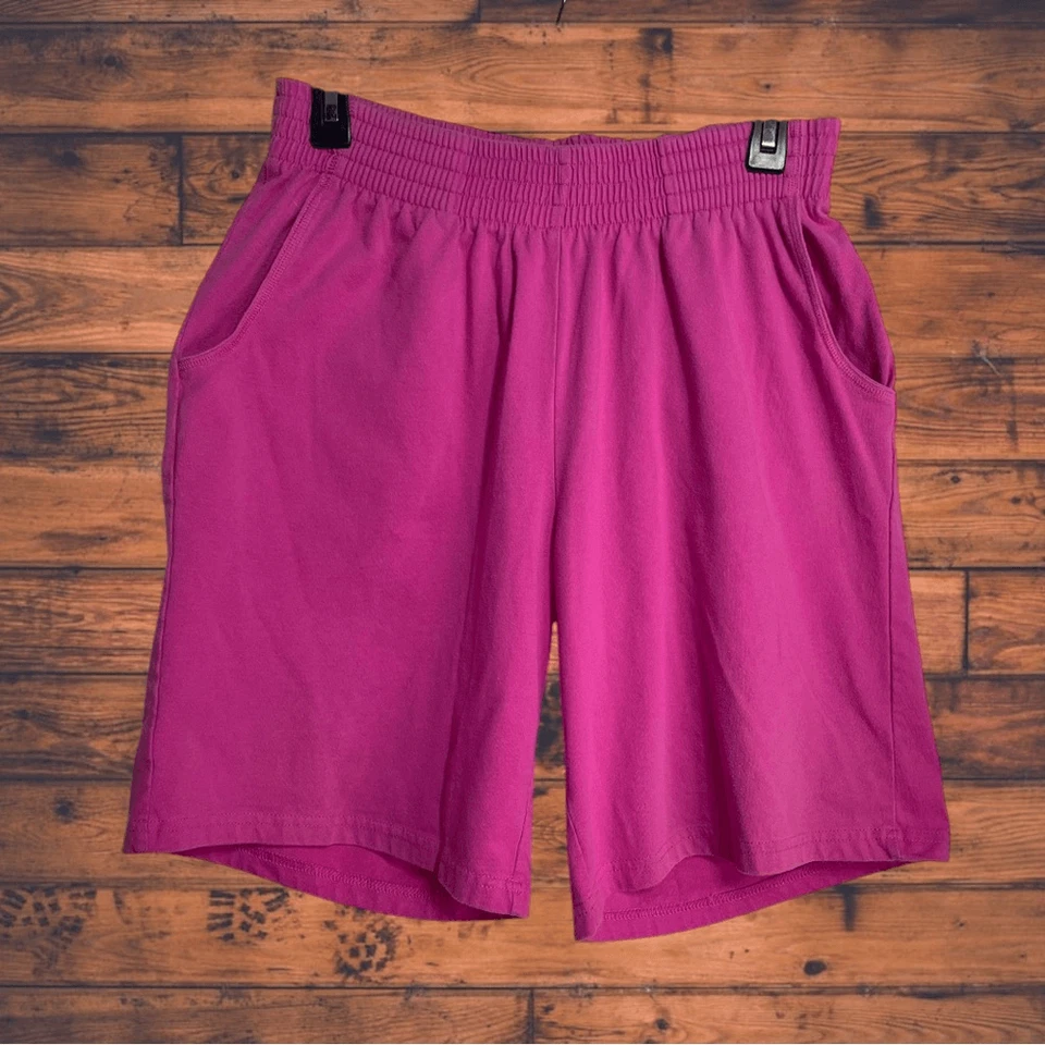 Pantalones Cortos Mujer Interior Rosa Cintura Elástica Medianos (14/16) Foto 1 de 4