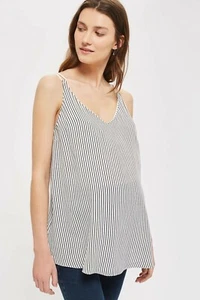 Topshop - Maternity Stripe Swing Camisole Top UK Size 10 Brand New - Picture 1 of 3