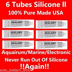 Tubos frescos sellador de silicona de grado alimenticio adhesivo transparente 6 onzas - Imagen 1 de 1