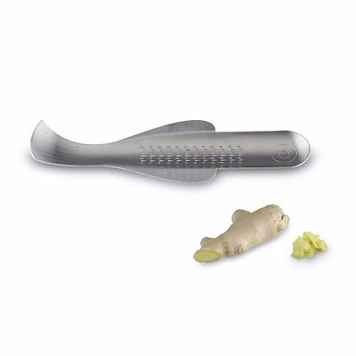 Rallador de jengibre de acero inoxidable Alessi "Boga" Foto 1 de 3