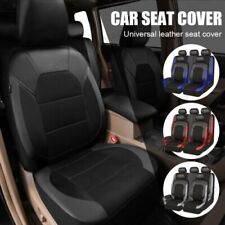 Universal Car Seat Cover PU Leather Deluxe 5-Seats Front Rear Cushion Full Set.