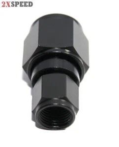 (one)AN6 Female to 10AN AN-10 Female Straight Flare Swivel Fitting Adapter Black - Foto 1 di 6