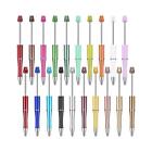 20Pcs Bead Pen Printable DIY Beaded Pen for Stationery School Kids Gifts