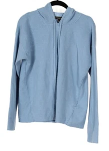 Banana Republic Women’s Sweatshirt Medium Blue Hoodie Pullover Long Sleeve Knit - Picture 1 of 6