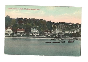 Mackinac Island House Bluff Michigan postcard c1908 - Picture 1 of 2