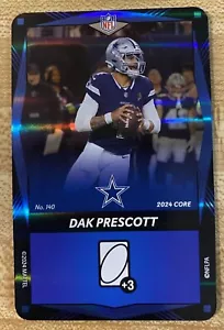 Scheda calcio 2024 UNO Elite Dak Prescott lamina blu 140 - Foto 1 di 4