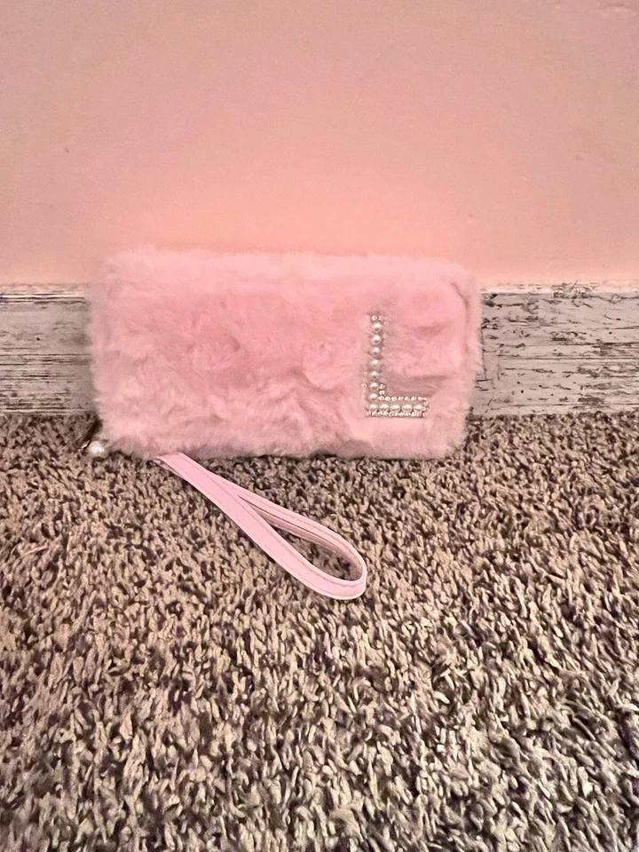 Cartera rosa peluda L estrás Foto 1 de 1