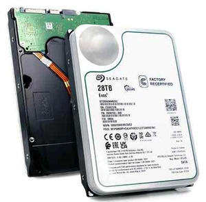 Seagate Exos 28TB Interne Festplatte ST28000NM000C 3,5 Zoll HDD SATA3 512MB - Afbeelding 1 van 1