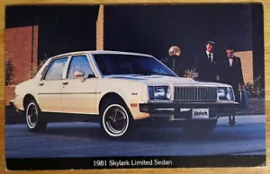Skylark Limited 1981 sedán coche postal publicitaria Russell Buick Amarillo Texas - Imagen 1 de 1