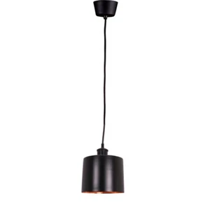Belle Portofino Brass Ceiling Pendant Light Lamp Small 18cm Matte Black/Copper - Picture 1 of 2