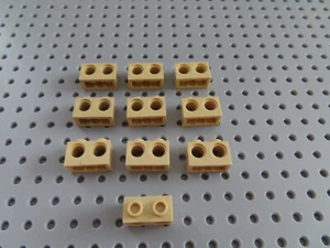 LEGO 10 x Technic Stein 32000 Lochbalken beige tan 1x2 2 Löcher - Bild 1 von 1