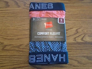 Hanes Premium 3 pk Men's Size Small (28-30) Comfort Flex Fit Tagless Trunks NEW - Picture 1 of 4