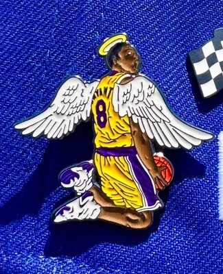 LOS ANGELES DODGERS LOS ANGELES LAKERS KOBE BRYANT HAT/CLOTHING METAL ENAMEL PIN