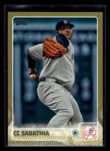 2015 Topps #468 CC Sabathia /2015 Gold New York Yankees Mint+ New - Picture 1 of 2